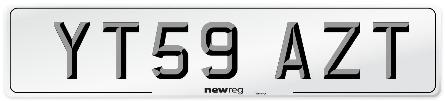 YT59 AZT Number Plate from New Reg